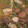 El cooksnap de Sonsoles Mendoza Rodriguez cuando hizo Pollo con champiñones y guisantes al curry.