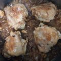 El cooksnap de Arantxa cuando hizo Contramuslos de pollo encebollados.