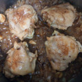 El cooksnap de Arantxa cuando hizo Contramuslos de pollo encebollados.