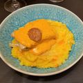 Cooksnap de P'tit luc sur la recette Cabillaud à la crème de chorizo et écrasé de pommes de terre