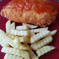 Cooksnap dari D untuk resep Chicken katsu mozzarella w/ fried potato
