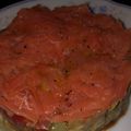 El cooksnap de katia_1966 cuando hizo Tartar de aguacate y salmón ahumado.