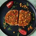 Varsha Patel's cooksnap of when they made ગુઆકામોલે ચીકપી ટોસ્ટ (Guacamole Chickpea Toast Recipe In Gujarati).