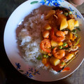 El cooksnap de Vera Stefany Alva Vargas cuando hizo Cau cau de mariscos.