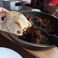 El cooksnap de Fernanda Davis cuando hizo Relleno para Tacos de Carne.