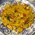 El cooksnap de Gilbert (Aprenent a la vida 📚♻️☯️) cuando hizo 🍝 Spaghetti con pollo y verdura.