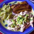 El cooksnap de AliceM26 cuando hizo Pollo al limón con salsa rústica de aguacate.