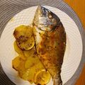 El cooksnap de Elisa Perez cuando hizo Dorada a la sal con vino y hierbas aromáticas.