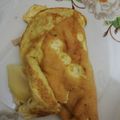 El cooksnap de Aury D' La Rosa cuando hizo Omelette de jamón y queso.