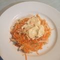 El cooksnap de Andrés Sojo cuando hizo Ensalada de repollo zanahoria manzana y pasas de uva.