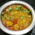 Madhu Jain का कुकस्नैप जब उन्होंने आलू सोयाबीन की सब्जी (Aloo soyabean ki sabzi recipe in hindi) बनाया था।