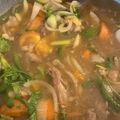 Cooksnap Zara Rahman semasa beliau membuat Sup Daging ala Thai.