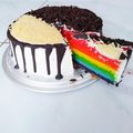 Cooksnap dari rini ariyantie untuk resep Kue ulang tahun rainbow cake kukus