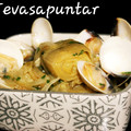El cooksnap de Gema la gaditana cuando hizo Alcachofas en salsa verde con almejas.