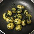 El cooksnap de Enrique Salmerón cuando hizo Papas cambray al cilantro.