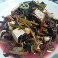 Cooksnap dari Bundanya Aka untuk resep Bayam merah tumis tahu putih