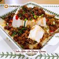 Cooksnap Mahadiah semasa beliau membuat Tauhu Gedik Kukus sos ayam hiris.