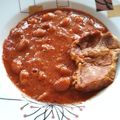 Katalin Király Cooksnap-ja, amikor elkészítette a(z) Paradicsomos sült bab, sült tarjával receptet.