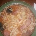 El cooksnap de Cristy Barboza cuando hizo Porotos con rienda al estilo de la abuelita Adriana.