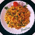 Indra Sen का कुकस्नैप जब उन्होंने मटर पोहा (matar poha recipe in Hindi) बनाया था।