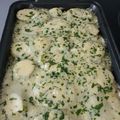 El cooksnap de lore calero cuando hizo Pastel de calabacín relleno y gratinado al horno.