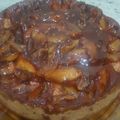 El cooksnap de Ana Passannante cuando hizo Torta invertida de manzanas, con caramelo y chocolate.