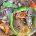 Cooksnap Cempaka Putih semasa beliau membuat Singgang Ikan Tongkol.