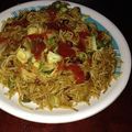 Ushma single का कुकस्नैप जब उन्होंने वेज चाउमीन (veg chowmein recipe in Hindi) बनाया था।