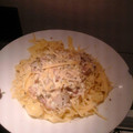 El cooksnap de Melina Gejo cuando hizo Espagueti con salsa carbonara.