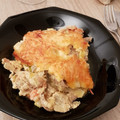 El cooksnap de Abel Cepero cuando hizo Gratinado de setas, berenjenas, puerros y tomates.