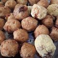 El cooksnap de Lidia Kupec cuando hizo Bombas de papa.