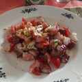 El cooksnap de Begoña cuando hizo Picadillo de patas gigantes de rejos o potón y gambas Cocidas.
