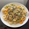 El cooksnap de Daniela Lemus cuando hizo Tallarines con atún, crema y espinaca 🌼.