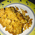 El cooksnap de Carla cuando hizo Crumble de manzana y fresas.