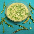 Bina Samir Telivala's cooksnap of when they made લીલવા ના મસાલા ની કઢી.(Lilva Masala kadhi recipe in Gujarati).