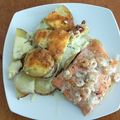 El cooksnap de Carlos Paredes cuando hizo Salmón al horno con papas gratinadas.