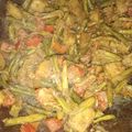 Madhu Priya Choudhary का कुकस्नैप जब उन्होंने आलू बोड़ा की सूखी सब्जी (aloo bora ki sukhi sabzi recipe in Hindi) बनाया था।