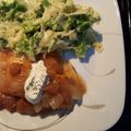 Sabrina Gilbert's cooksnap of when they made Salmon with Caramelized Pears and Onions.