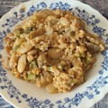 El cooksnap de Gilbert (Aprenent a la vida 📚♻️☯️) cuando hizo Arroz integral con rape, ajetes y alcachofas (para vagos).