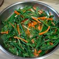 林嘉貞 的 薑味清炒龍鬚菜/2分鐘低脂水油炒 cooksnap