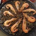 El cooksnap de Delia cuando hizo Arroz negro con calamares.