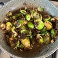 El cooksnap de rosy aguilar cuando hizo Colecitas de bruselas salteadas.