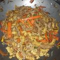 El cooksnap de Johann jaramillo cuando hizo Wok de verduras y carne.