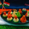 Hetal Shah का कुकस्नैप जब उन्होंने तिरंगा मावा मोदक (Tiranga mawa modak recipe in Hindi) बनाया था।