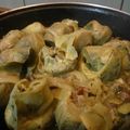 El cooksnap de Miguel Abad cuando hizo Alcachofas con cebolla y jamón serrano.