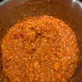 Becky's cooksnap of when they made Tomato & lentil sauce for babies and adults.
