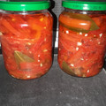 El cooksnap de Silvina Gutierrez cuando hizo Pimientos morrones agridulces en conserva.