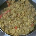El cooksnap de Estefany Suri cuando hizo Huevos revueltos con bacalao.