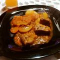 El cooksnap de Claudia Medin cuando hizo Carne a la cacerola c/ papa y zapallo.