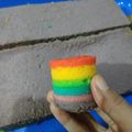 Cooksnap dari Yuanita Tacik untuk resep Bolu gulung kukus rainbow mini